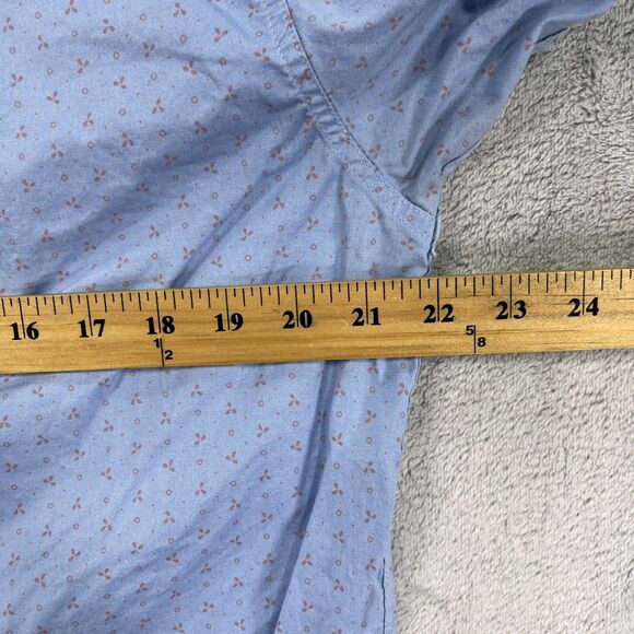 Rip Curl Shirt Mens Medium Blue All Over Print Button Up - Picture 9 of 12